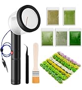 Warmtree Static Grass Flocking Applicator Kit with Anti-Slip Handle and 5 x 30g Colors Grass, 49 ...