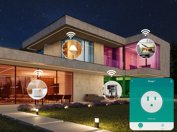 [Upgraded Version] GHome Smart Mini Plug Compatible with Alexa &amp; Google Home