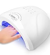 UV LED Nail Lamp, SUNUV Gel Nail Light for Nail Polish 48W UV Dryer with 3 Timers SUNone