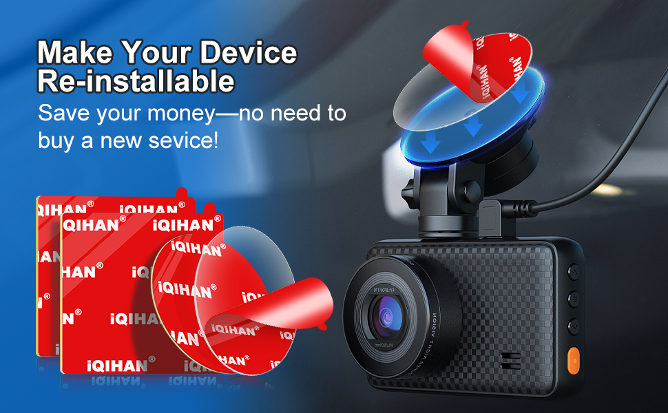 car dash cam sticky adhesive pads