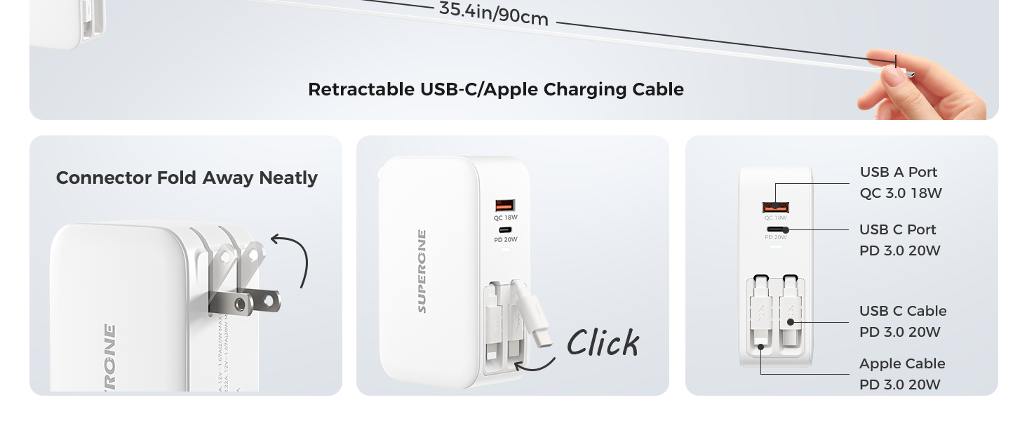 retractable phone charger