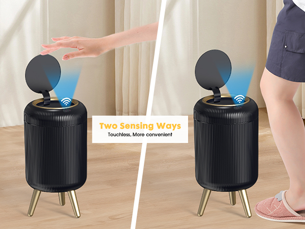 electric trash can bathroom