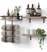 QHMCHLDZ Towel Racks for Bathroom-Wall Mounted Floating Shelves for Wall Bathroom Bedroom Kitchen...