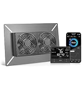 AC Infinity AIRTITAN T7, Ventilation Exhaust Fan 12" with WiFi Temperature Humidity Controller, E...
