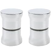 Faotup Shower Door Knobs Double-Sided Bathroom Handle Replacement for Glass Door,Pack of 2,Silver