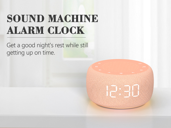 Sound machine alarm clock