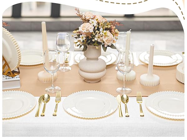 ivory plastic party plate 4-2