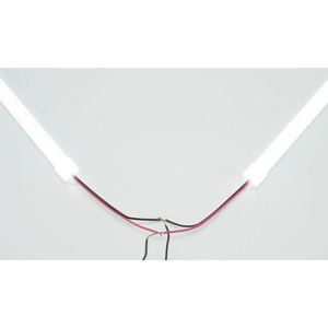 Rifachua Car 12V Interior LED Light Bar Strip Lights with Switch and Magnets 6500K White Light