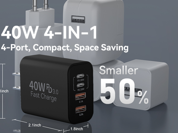 usb charger block multiple ports usb c charger block