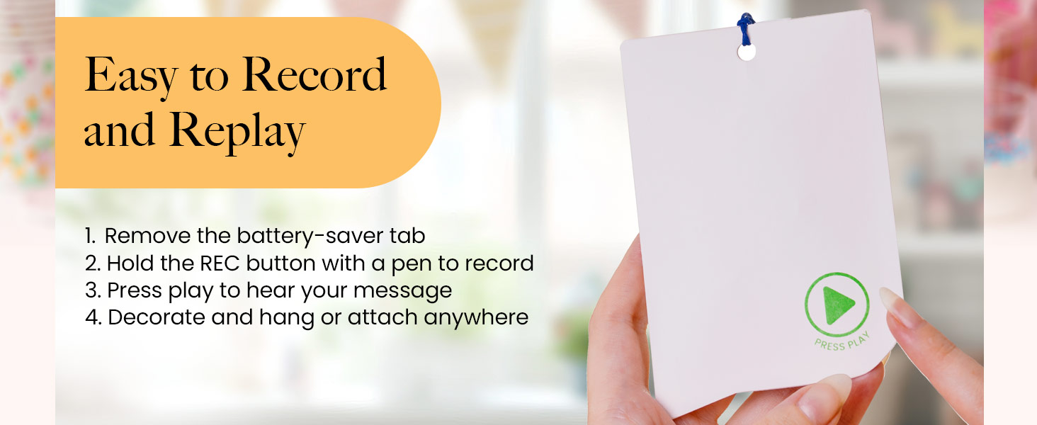 VoiceGift Customizable gift tags