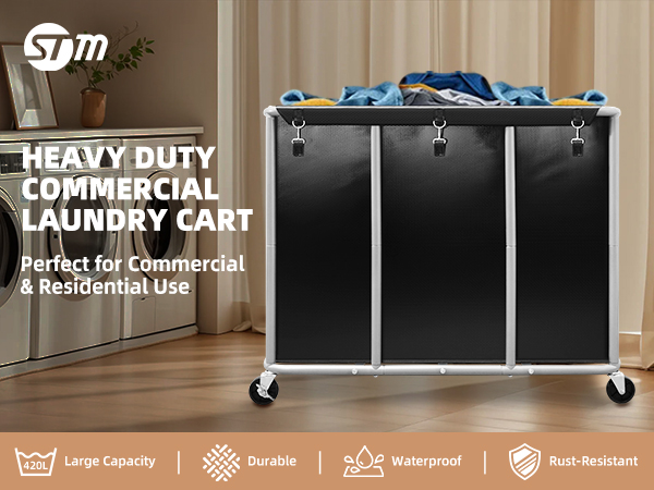 Commercial Laundry Cart