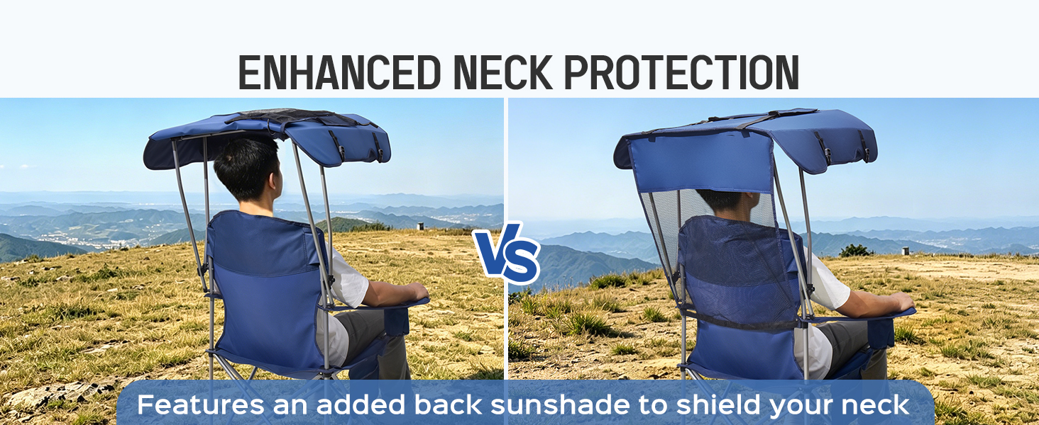 camping chair with shade