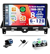 SIXWIN 8 Core 6G+128G Android Car Stereo for Honda Accord 8th 2008-2013 10.1 Inch Touch Screen wi...