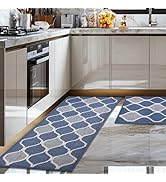 Mightree Kitchen Rugs Set and Mats, Non Slip Kitchen Runner Rug Felt Pad, Polypropylene Sole Clea...