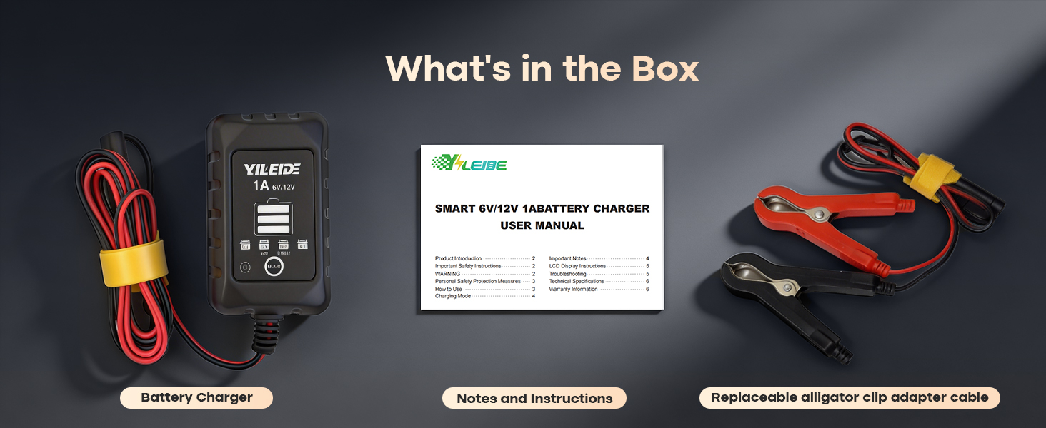 battery charger trickle charger for car battery 12v battery maintainer lithium battery charger