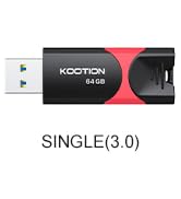 KOOTION 64 GB USB 3.0 Flash Drive Thumb Drive Retractable 64G Zip Drive Ultra High Speed USB Stic...
