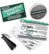 Easiest Fishing Knot Tying Kit – Includes Easy Fishing Knot Cards, Nippers, and Fishing Line | Le...