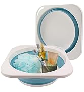 MINDFARGE Portable Folding Wash Basin, 1.4 Gallon Lightweight Collapsible Sink, Camping Dish Tub,...