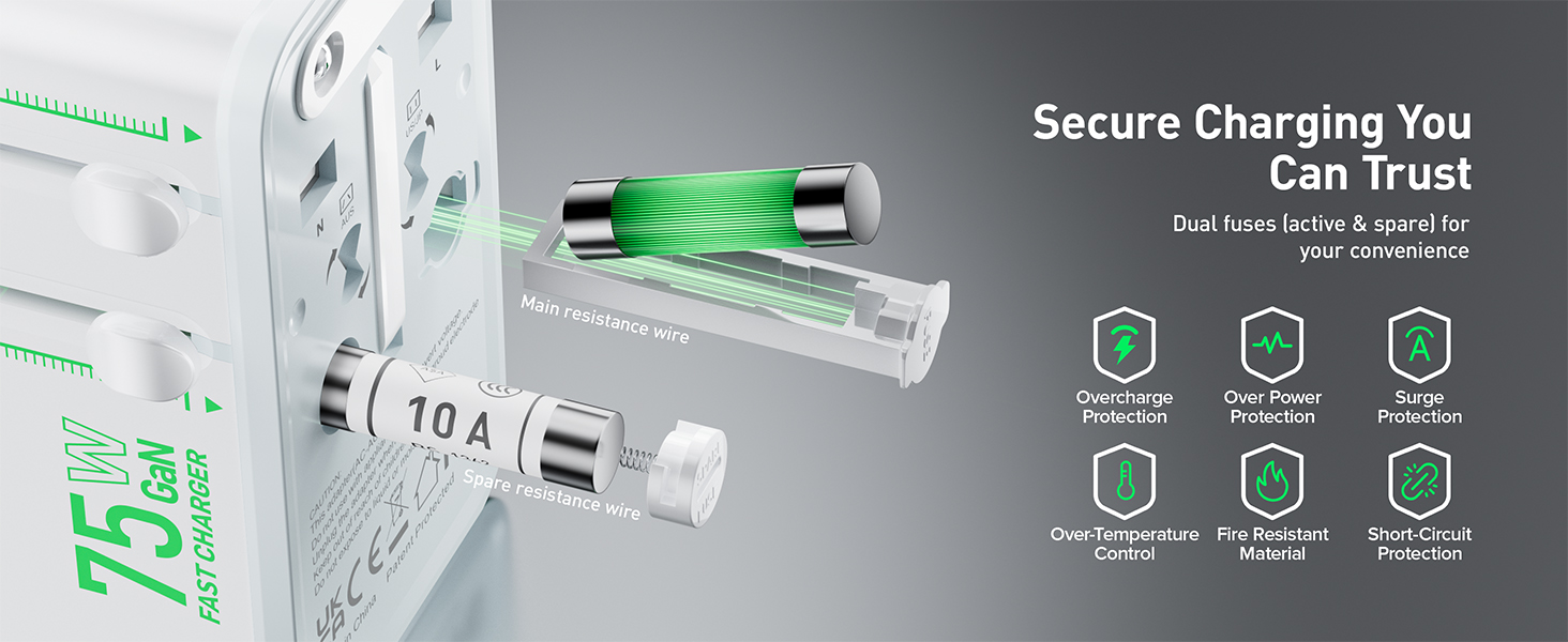 European Plug Travel Universal Adapter