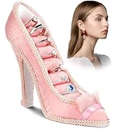 TRTYEF Jewelry Display Stand, Earring Necklace Ring Holder, Model Dress High heeled Shoes Earring...