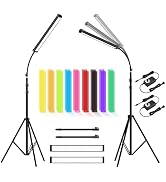 2 Packs 80 LED Video Light, Photography Lighting Kit 5600K Dimmable Studio Light with Adjustable ...