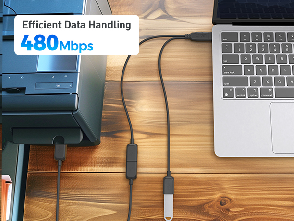 USB 2.0 A Male to Female USB Splitter