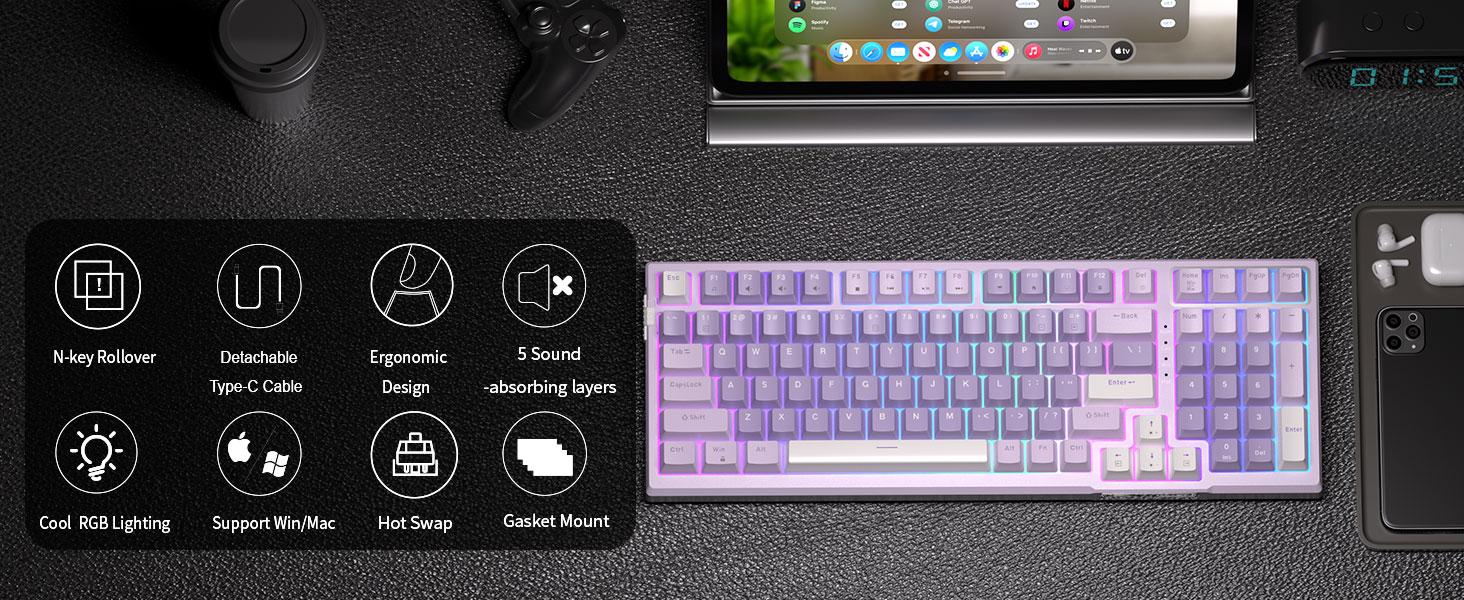 96 Percent Mechanical Creamy Keyboard