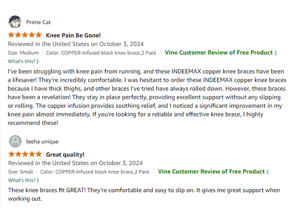 Copper Knee Brace for women men Compression Sleeve