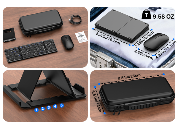 foldable keyboard and mouse