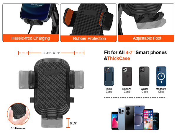 Phone Mount for Car Cup Holder A+ 2-1