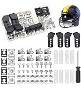 61 Pcs Hockey Helmet Repair Kit, Anglecai Football Helmet Repair Kit with 1 Pcs Screwdriver, Helm...