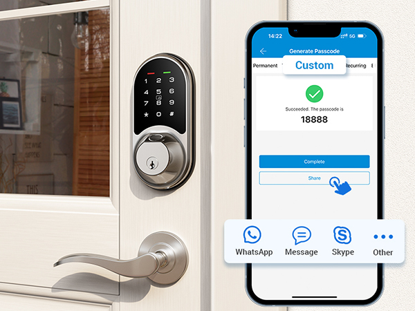 digital door lock with keypad set