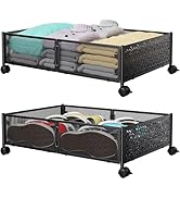 Under Bed Storage, Under the Bed Storage Containers with Wheels, Under Bed Shoe Storage Organizer...