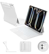 RAYMCRAFT for iPad Pro 13 inch Case with Keyboard (M4, 2024), Magic Keyboard for iPad Pro 13, Spr...
