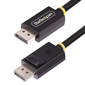 3ft DisplayPort 2.1 Cable, VESA Certified DP80 DisplayPort Cable w/UHBR20/HDR/DSC 1.2a/HDCP 2.2