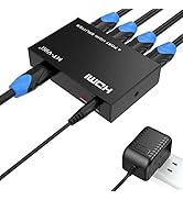 HDMI Splitter 1 in 4 Out, MT-ViKI 1x4 Power HDMI Splitter 4 Ports w/AC Adapter, 4Kx2K@30Hz 3D Ful...
