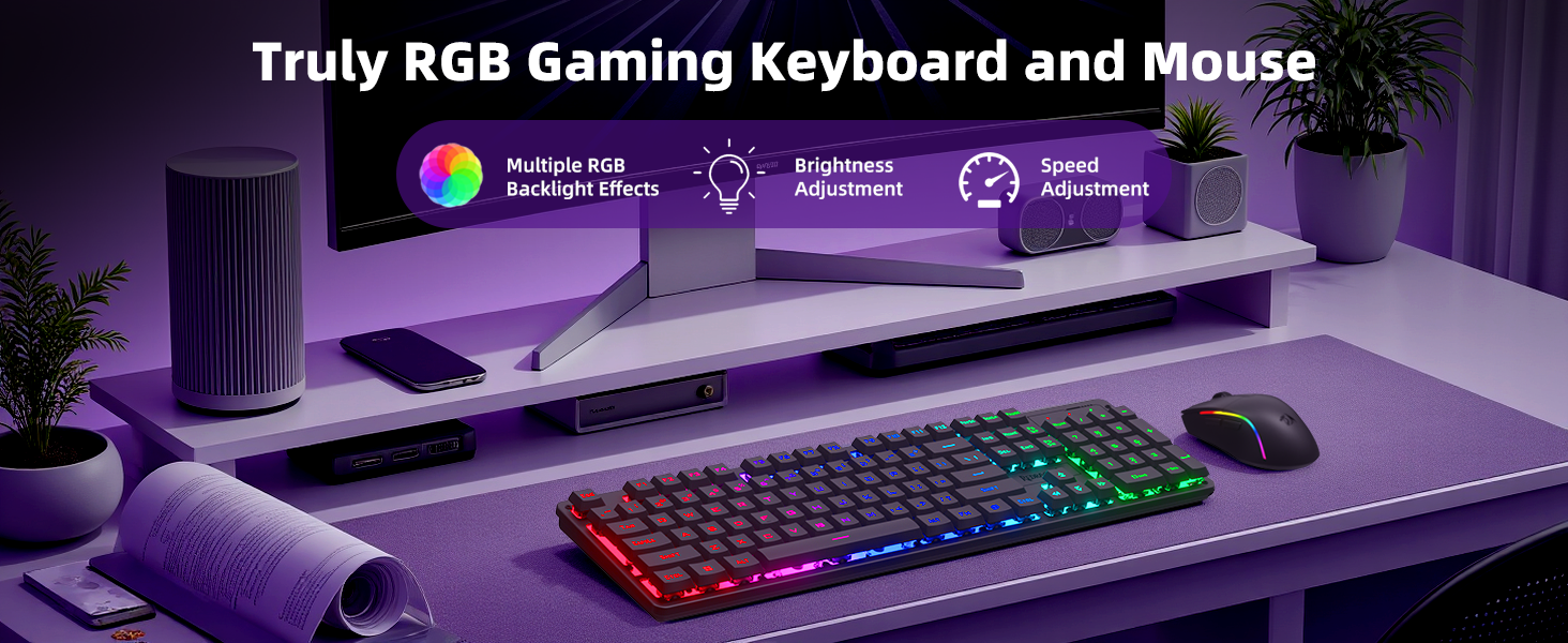 Wireless Gaming Keyboard and Mouse