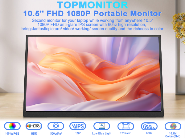 10.5 inch Poratable Monitor