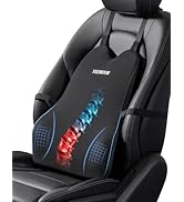 Lumbar Support Pillow for Car Improve Lower Back Pain Relief &amp; Sitting Posture Back Support Memor...