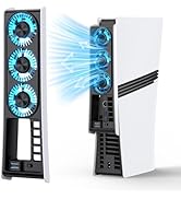 Cooling Fan for PS5 Pro Disc &amp; Digital Edition – Dual-Speed External Cooler with Intelligent Temp...