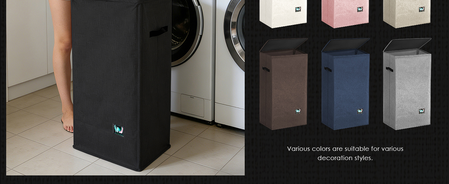 WTREE 100L Laundry Hamper with Lid