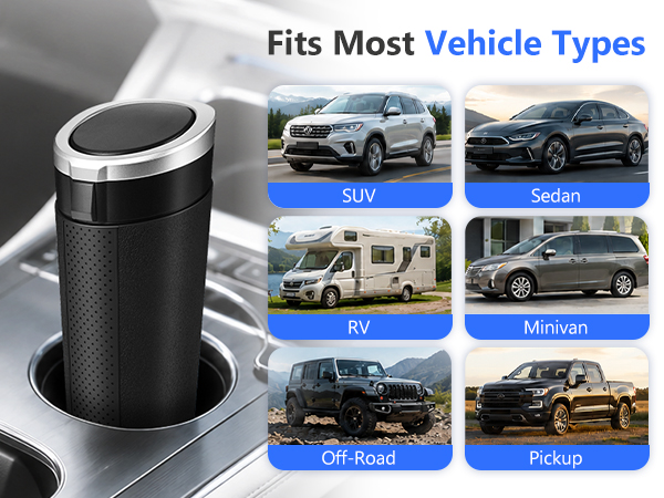 cup holder trash can for car