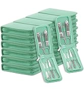 Manicure Set Bulk, Nail Clippers Kit Stainless Steel Fingernail Clippers Set, Sturdy Nail Tip Cut...