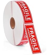 1 x 3 Inch Fragile Stickers Handle with Care 1000 Permanent Adhesive Fragile Stickers for Shippin...