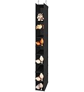 MAX Houser 10-Shelf Hanging Shoe Shelf Organizer, Hanging Shoe Storage for Closet (Black)