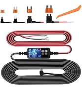 Dash Cam Hardwire Kit, Mini USB Hard Wire Kit Fuse for Dashcam, Plozoe 12V-24V to 5V Car Dash Cam...