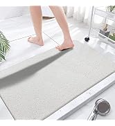 Extra Large Shower Mats Non Slip, 23.6×47.2 Inch, Bath Mat for Shower, Loofah Mats for Shower and...