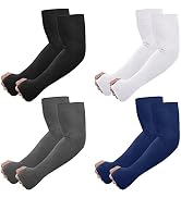 Newbyinn UV Sun Protection Arm Sleeves with Thumb Hole for Men Women Youth, Cooling Sleeve to Cov...