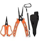 KastKing Cutthroat 7.5-inch Braid Scissors and Pliers Set - Saltwater Resistant Fishing Gear, Lin...
