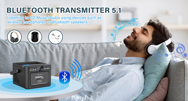 boombox cd player with buletooth